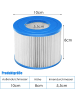 COSTWAY Massagepool-Filterpatronen 6 Stk. in Weiß