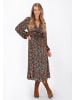 IZIA Dress in green multicolor