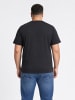 Petrol Industries T-Shirt aus schwerer Baumwolle in großen Größen upton in Schwarz