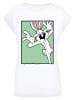 F4NT4STIC T-Shirt Looney Tunes Bugs Bunny Funny Face in weiß