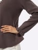 creation L Modal-Mix-Strickjacke in dunkeltaupe