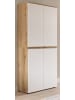 Inn.Furn Mehrzweckschrank weiß, Evoke Eiche 70 x 175 cm, Stauraumschrank 4-türig