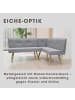 byLiving Eckbank OTTAWA in hellgrau - 183 x 129, H 88 cm