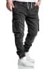 Amaci&Sons Sweathose im Denim Look ALSIP in Schwarz