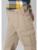 Timezone Thermo Cargo Hose Gefüttert Arbeit Winter Fleece Dehnbund in Beige