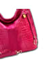 Florence Florence Beuteltasche, Shopper Leder fuchsia, pink ca. 41cm