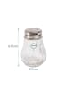 relaxdays 10x Salz- und Pfefferstreuer in Transparent/ Silber - 50 ml