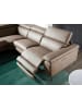 Angel Cerdá Relax Chaiselongue Sofa 6042 in Nerz / Stahl