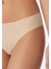 Schiesser Slip Invisible Light in Weiß / schwarz / beige