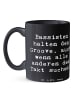 Mr. & Mrs. Panda Geschenktasse Spruch Bassgitarre Groove mit Spruch in Schwarz