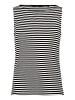Zero  Streifentop mit U-Bootausschnitt in BlackCream