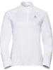 Odlo Longsleeve "Mid Layer 1/2 Zip Berra Light" in Weiß