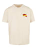 F4NT4STIC Heavy Oversize T-Shirt Spain Spanien Flagge in sand