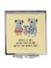 Mr. & Mrs. Panda Reisespiegel Koala Familie mit Spruch in Gelb Pastell
