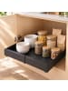 relaxdays 2 x Teleskopschublade in Schwarz - (B)31-52 x (H)7,5 x (T)53 cm