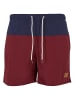 Urban Classics Badeshorts in nvy/burgundy