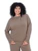 Ulla Popken Sweatshirt in blassbraun