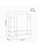SONGMICS Kleiderständer Pataye in Weiß - (B)115.8 x (H)172.8 x (T)45 cm