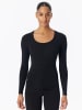 Schiesser Longsleeve Personal Fit in Schwarz