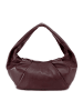 Les Visionnaires Greta Essential Schultertasche Leder 43 cm in aubergine