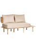 Beliani 2-Sitzer Sofa SALO in Beige/Braun - (W) 155 x (H) 74 x (L) 104 cm