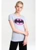 Logoshirt T-Shirt Batman in grau meliert