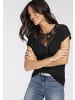 Melrose Kurzarmshirt in schwarz