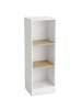 VCM  Bücherregal Dilos 114 x 38 cm für Aktenordner in Weiß / Honig-Eiche