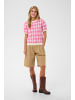 SAINT TROPEZ Strickpullover PamillaSZ Gerade Passform in Pink Shades Argyle Hearts
