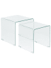 Beliani 2er-Set Couchtisch KENDALL in Transparent