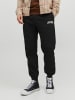 Jack & Jones Jogginghose Sweatpants Sport Jogger mit Logo Print JPSTKANE in Schwarz