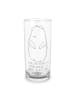 Mr. & Mrs. Panda Wasserglas Murmeltier mit Spruch in Transparent