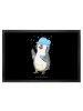 Mr. & Mrs. Panda Schmutzmatte Pinguin Duschen ohne Spruch in Schwarz