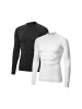 DANISH ENDURANCE Langarmshirt Compression LS in black white