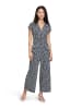 Betty Barclay Jumpsuit mit Eingrifftaschen in Dunkelblau/Weiß