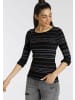 Kangaroos Langarmshirt in schwarz