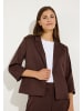 More & More taillierter Kurzblazer, 3/4 Arm in chocolate