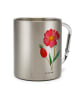 Mr. & Mrs. Panda Teetasse Blume HageRundunge ohne Spruch in Silber