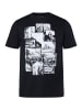 Men Plus Kurzarm T-Shirt in schwarz