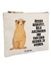 Mr. & Mrs. Panda Schminktasche Erdmännchen mit Spruch in Weiß