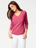 Heine V-Ausschnitt-Pullover in pink