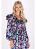 IZIA Damen Bluse in Blau Mehrfarbig