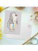 Mr. & Mrs. Panda Postkarte Zahntechniker Herz ohne Spruch in Grau Pastell