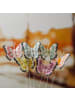 MARELIDA 6er Set Deko Schmetterlinge am Draht H. 6,5cm in bunt