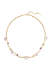Eastside NY Halskette aus Edelstahl mit Amethyst in gelbgold