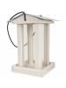 Siena Garden Futtersäule "Lana white", Kiefer , 19x19x28 cm in Weiß in Weiß