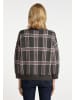 usha BLUE LABEL Damen Strickjacke in Anthrazit Mehrfarbig