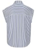 Vivance Kurzarmbluse in creme-blau gestreift