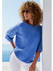 Vivance Kurzarmpullover in blau