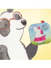 Mr. & Mrs. Panda Tischschoner Einhorn Ballerina Design mit Spruch in Weiß